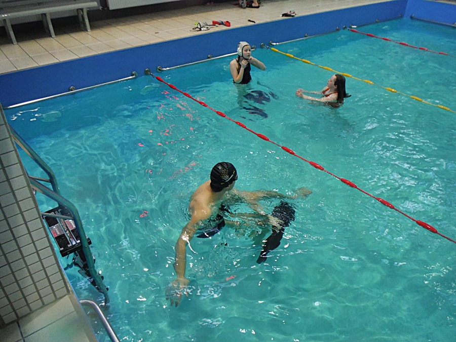 Hokej pod wodą Walenie Siemianowice Śląskie Trening 27 IV 2024